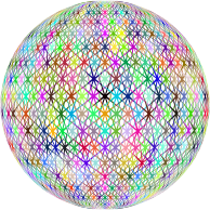 Prismatic Abstract Geometric Sphere