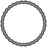 Starry frame 2 (circle)