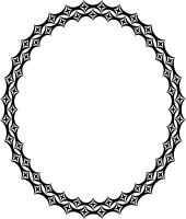 Starry frame 2 (ellipse)