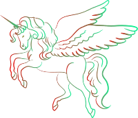 Winged unicorn (colour 2)