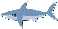Cartoon shark