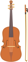 Violin and bow (#4)