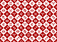 Zodiac sign symbol background