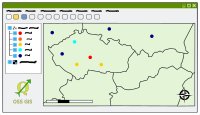 Desktop GIS user interface / window