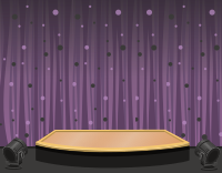 On stage!