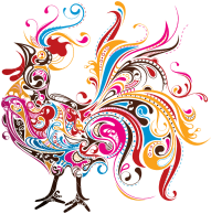 Abstract Rooster