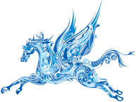 Abstract Winged Horse