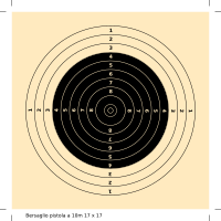 Bersaglio pistola 10m