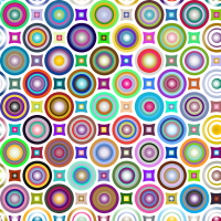 Abstract Circles Background By Karen Arnold Prismatic 2