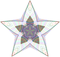 Prismatic Star Line Art 2