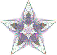 Prismatic Star Line Art 3