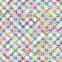 Prismatic Floral Design Pattern
