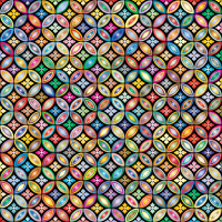 Prismatic Floral Design Pattern 2