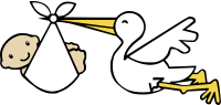 Stork and Baby (#1)