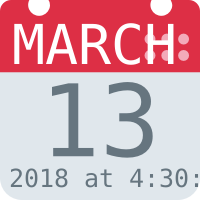 Vector calendar which shows the current date