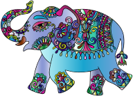 Prismatic Playful Elephant 3