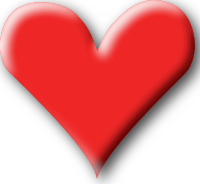 Heart with shadow
