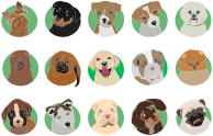 Dog Breeds Icons