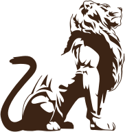 Stylistic Lion Silhouette