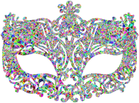 Low Poly Prismatic Carnival Mask