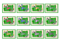 Board game scoring cards