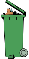 Rubbish Bin - Colour