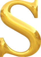 Gold typography S