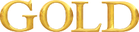 Gold typography