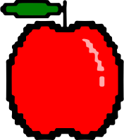 Simple red apple