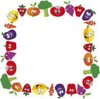 Anthropomorphic Fruits And Vegetables Frame 2 Large