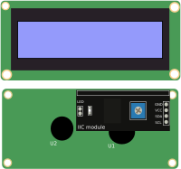 16x2 LCD with IIC Module