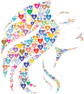 Elegant Woman Hearts Prismatic 2