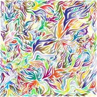 Abstract Flames Tile