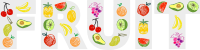 Fruit typography
