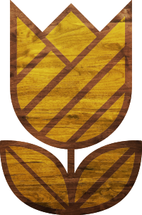 Abstract tulip (wood)