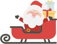 Santa and sleigh 2