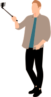 Man taking a selfie