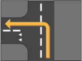 Road Spitting Left Turn Left