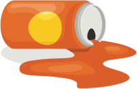 Spilled Orange Drink