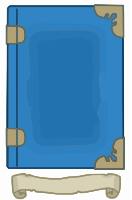 Blue and Gold book template
