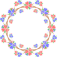 Floral frame 34 (colour)