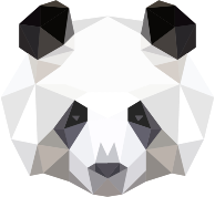 Low Poly Panda Head