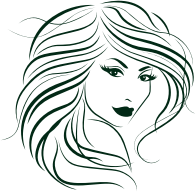 Stylized Woman's Hair