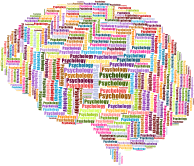 Psychology Brain Wordcloud