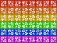 Rainbow flag pattern