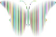 Prismatic Stylized Butterfly