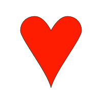 Piecepack card suites - Hearts