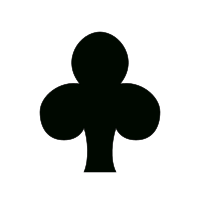 Piecepack card suites - Clubs