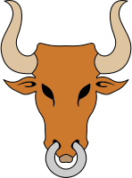 Bull's head (colour)