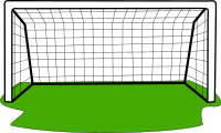 Goal with grass